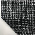 Metallic Polyester Plaid Woven Woolen Tweed Fabric